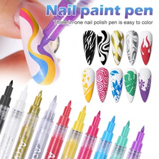 🇹🇭[แยกสี] ปากกาเพ้นท์เล็บ ปากกาแต่งเล็บ Nail Art Graffiti Pen Nail Art Drawing Pen