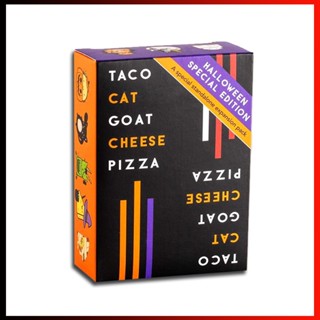 การ์ดเกม Taco Cat Goat Cheese Pizza สําหรับปาร์ตี้ฮาโลวีน