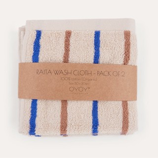 OYOY Living Design | Raita Wash Cloth- Pack of 2 ผ้าขนหนูเช็ดมือคอตตอนออร์แกนิค นำเข้าจากเดนมาร์ค