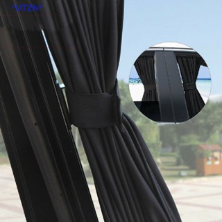 UTZN&gt; 2pcs Car UV Protection Sun Shade Curtains Sides Window Visor Mesh Cover Shield new