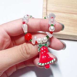 พร้อมส่ง🎄 กำไลข้อมือลูกปัดchristmas น่ารักพร้อมจี้ 2 แบบใส่แล้วคุณหนูคุณใจมากแม่🫶🏻