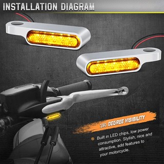 [พร้อมส่ง] ไฟเลี้ยว LED ขนาดเล็ก สําหรับรถจักรยานยนต์ สกูตเตอร์ Harley Honda Cafe Racer