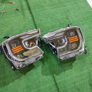 ไฟหน้า Ranger 2022 Everest 2022 ลาย Raptor V2 ปลั๊กตรงรุ่น XLT Widetrack Titanium 4x2