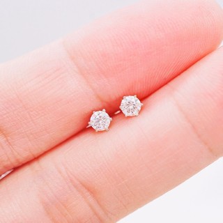 [ 📌พร้อมส่ง ] ต่างหูเพชรแท้ 💎 ทองคำแท้9K (ทอง37.5%) ✨เพชรแท้น้ำ100 เบลเยี่ยมคัต✨ [9KPE154]