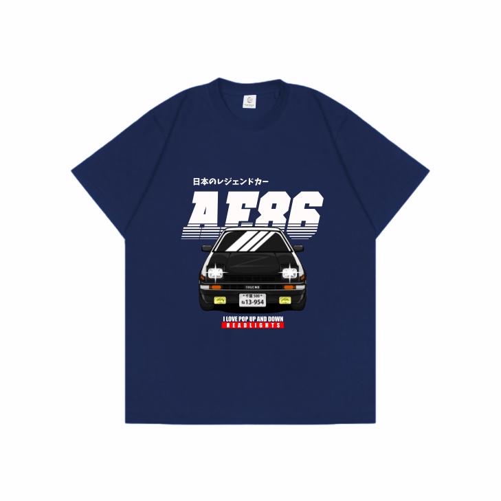 GILAN เสื้อยืด Distro Unisex ญี่ปุ่นมังงะภาพอะนิเมะ Fujiwara Initial D Trueno Ae86