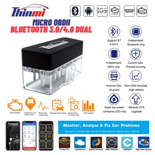 [New!!] Thinmi Micro OBD2 Bluetooth 3.0/4.0 (Dual Mode) Support iOS / Android  Auto Diagnostic Scanner Tool