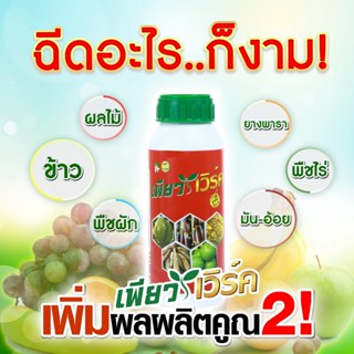 เพียวเวิร์ค เพิ่มผลผลิตคูณ2  ช่วยในติดดอก ออกผล เร่งแป้ง เร่งหัว เพิ่มน้ำหนัก เพิ่มผลผลิต (1ขวด)เกษตรอินทรีย์