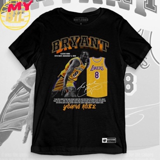 LIFE BIL  NBAKobe Bryant เสื้อยืดผู้ชายบวกขนาดเสื้อยืดผ้าฝ้าย nbaเสื้อยืด  ( คลาสสิค พอดี )