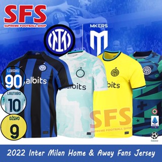 【SFS】เสื้อยืดแขนสั้น ลายทีมชาติฟุตบอล Inter Milan 22-23 ชุดเหย้า คุณภาพสูง สําหรับผู้ชาย ไซซ์ S-4XL