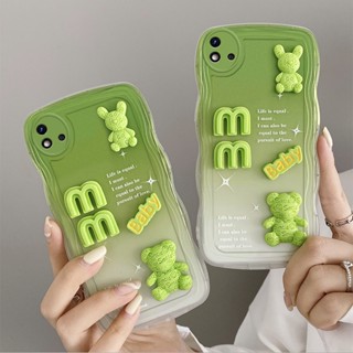 เคสโทรศัพท์มือถือ แต่งตุ๊กตา 3D ไล่โทนสี สําหรับ Realme C11 2020 2021