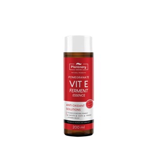 Plantnery Pomegranate Vit E Ferment Essence 200 ml. น้ำตบ วิตามินอี เข้มข้นจากผลทับทิม ลดรอยดำรอยแดงรอยสิว