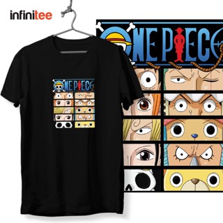 Infinitee One Piece Straw Hat Pirates Anime Tshirt For Men Women in Black T Shirt Tops Shirt Top Teeเสื้อยืด_22