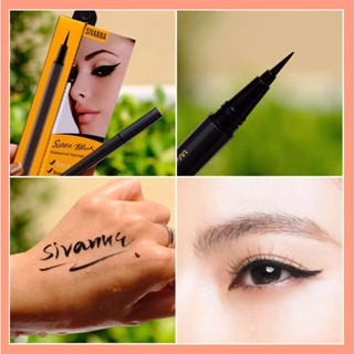 อายไลเนอร์หัวเมจิก ซิวันนา สีดำ Sivanna Super Black Sponge Liner EP030 (Black) อายไลเนอร์หัวฟองน้ำ กันน้ำ กันเหงื่อ