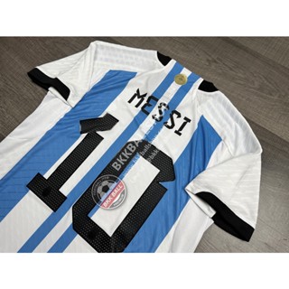 [Player] - เสื้อฟุตบอล ทีมชาติ Argentina Home อาร์เจนติน่า เหย้า เกรดนักเตะ ฟุตบอลโลกปี 2022