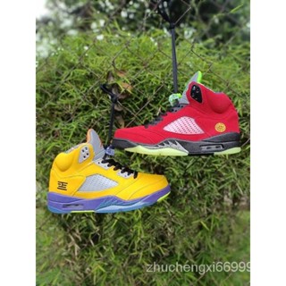 รองเท้าบาสเก็ตบอล Air Jordan 5 What The Basketball Shoes 7PBA