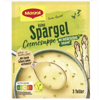 แม็กกี้ ซุปครีมหน่อไม้ฝรั่งขาวกึ่งสาเร็จรูป 51 กรัม - Maggi Asparagus Cream Soup 51g