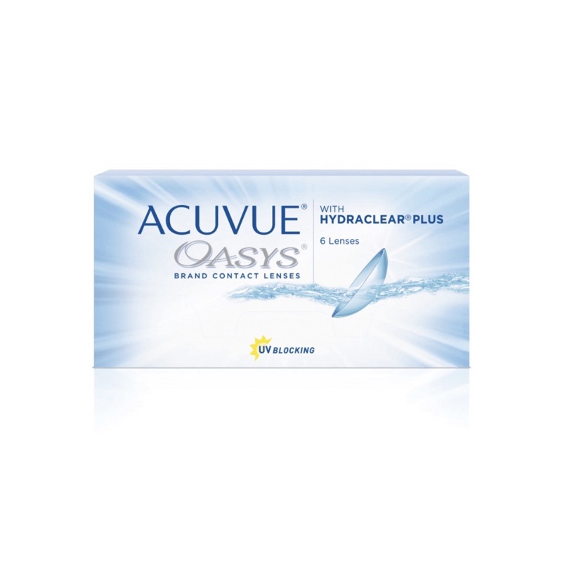 Acuvue รุ่น OASYS 2-week with HYDRACLEAR PLUS™ - คอนแทคเลนส์ชนิดใส  ราย 2 สัปดาห์