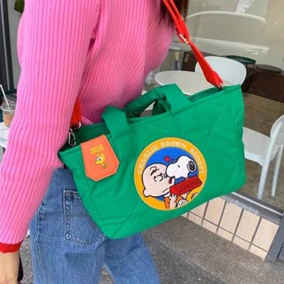 ♥️พร้อมส่ง♥️ กระเป๋าถือ ลายสนู๊ปปี้ มีสายcrossbody กระเป๋าสะพาย snoopy