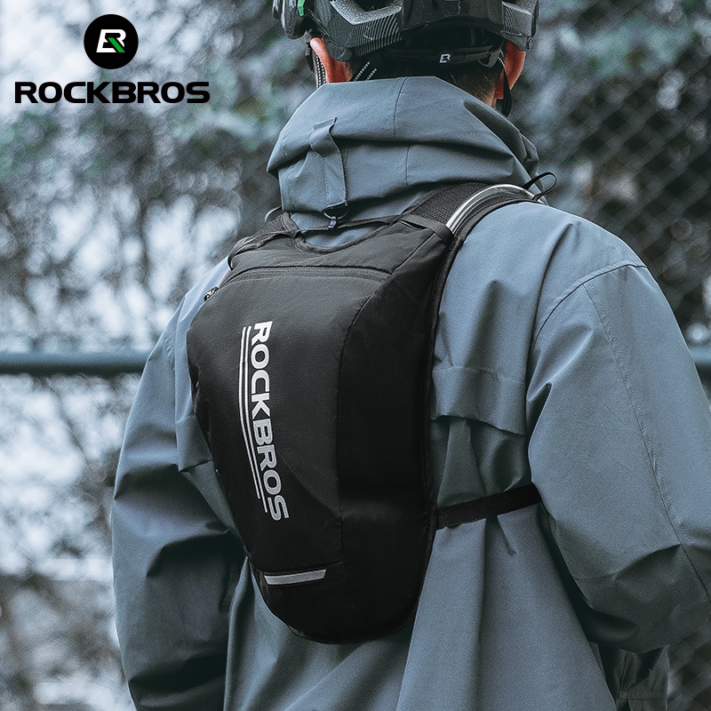 ROCKBROS กระเป๋าเป้สะพายหลัง กระเป๋าใส่น้ํา 2 ลิตร สําหรับขี่จักรยาน เดินป่า ตั้งแคมป์