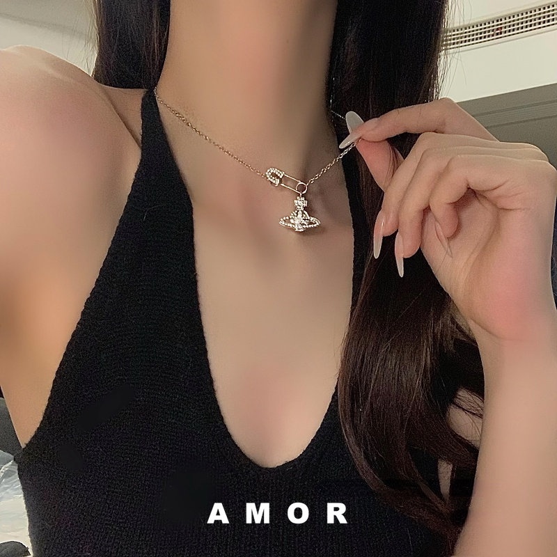 สร้อยคอ pendent choker Chain with Diamond ตัวเมีย