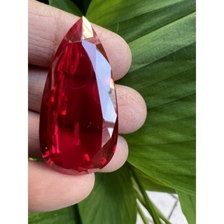 Lab Ruby pear 16x30mm- 44cts