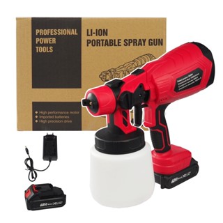 กาพ่นสีไร้สาย เครื่องพ่นสี 68V แบตเตอรี่ 1 ก้อน กาพ่นสีไฟฟ้า เครื่องพ่นสีรถ Electric Paint Spray Gun