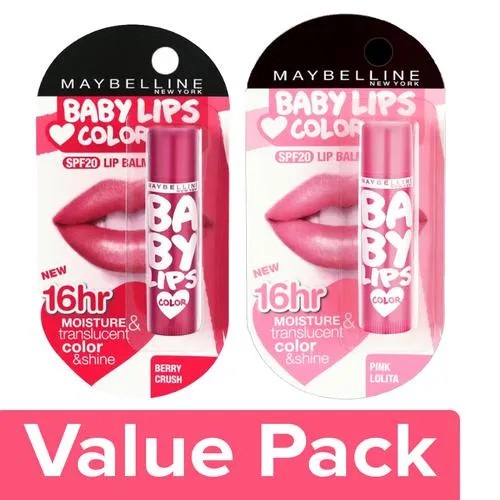 NEW!!! MEYBELLINE NEW YORK!! BABY LIPS COLOR LIP BLAM 12hr MOISTURE AND TRANSLUCENT COLOR & SHINE