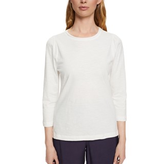 ESPRIT Womens Casual Cotton Slub T-Shirt