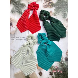 ยางรัดผมผ้าพลีท พร้อมส่ง