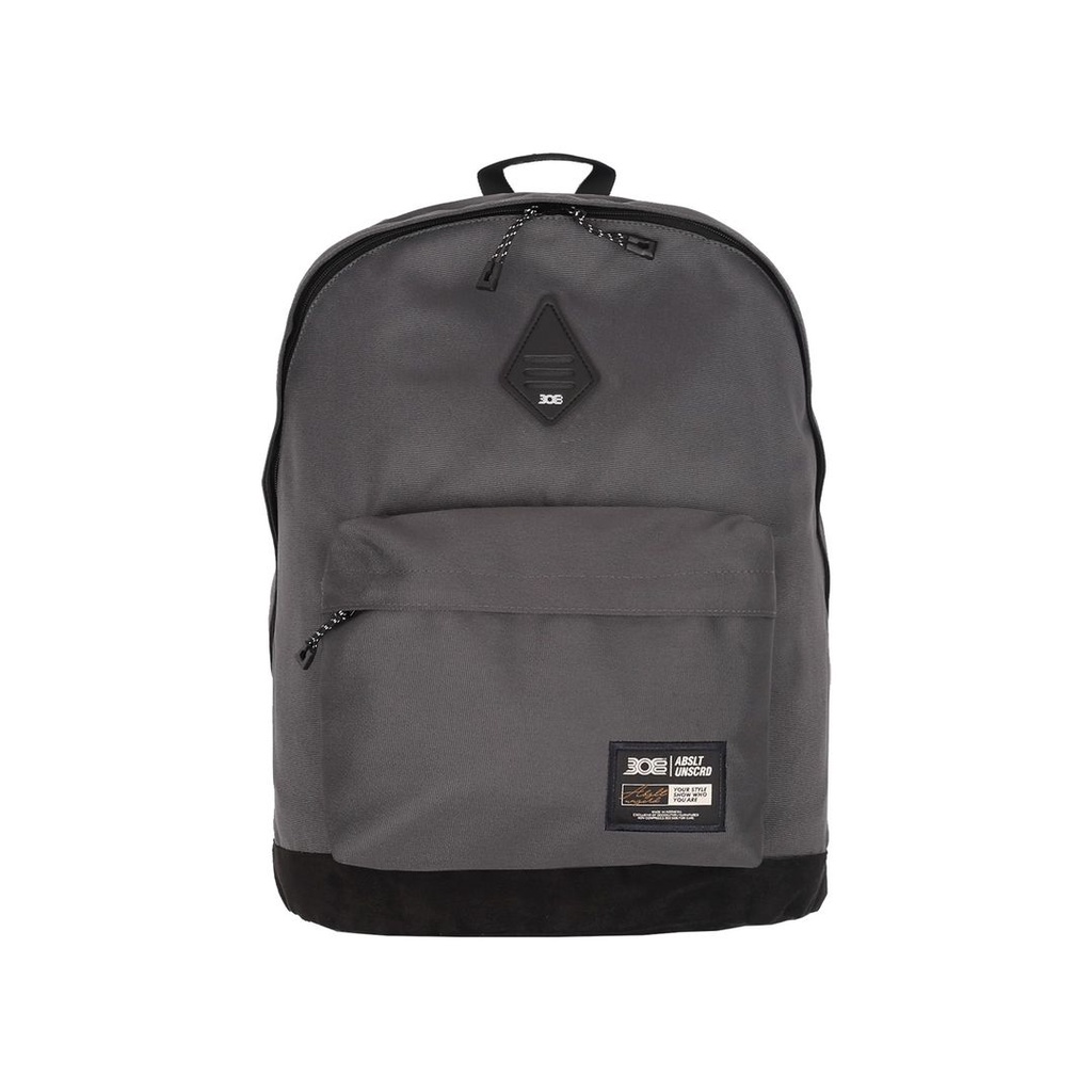 308 Abstract - BACKPACK / BIG LABEL SCRIPT LAPTOP BACKPACK - GREY