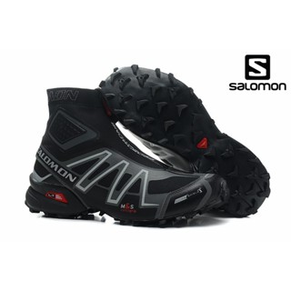 【พร้อมส่ง】salomon Speedcross 12 รองเท้าบูท กันหิมะ 40-46 สีดํา สีเงิน สําหรับเดินป่า กลางแจ้ง