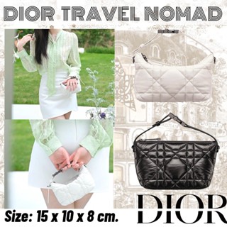 ดิออร์   DIOR  กระเป๋าคลัทช์ DIORTRAVEL NOMAD ขนาดเล็ก/กระเป๋าผู้หญิง/กระเป๋าสะพายไหล่/ใหม่ล่าสุด