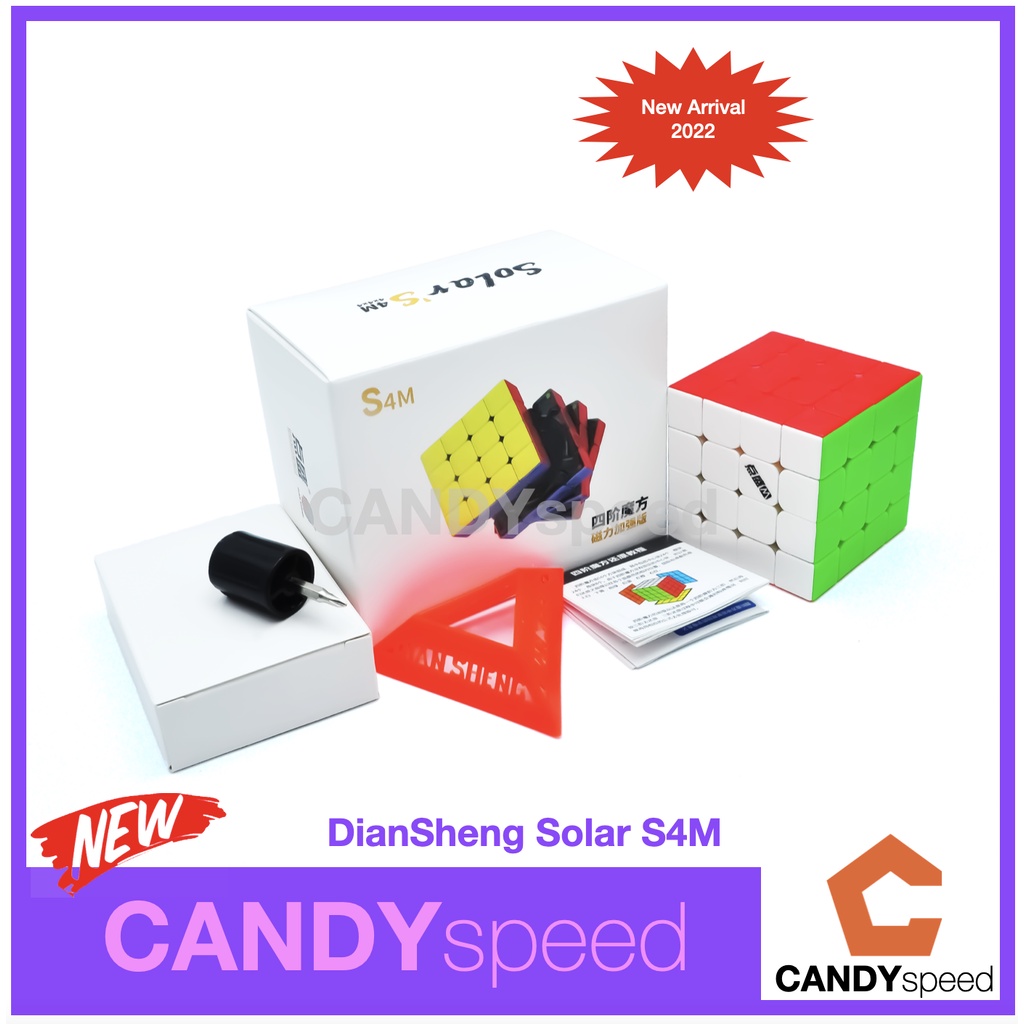 มีแม่เหล็ก รูบิค DianSheng Solar S4M 4x4 Cube | by CANDYspeed