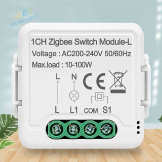 Zigbee โมดูลสวิตช์ไฟทํางานร่วมกับ Alexa Google Home Smart Life Switch Module