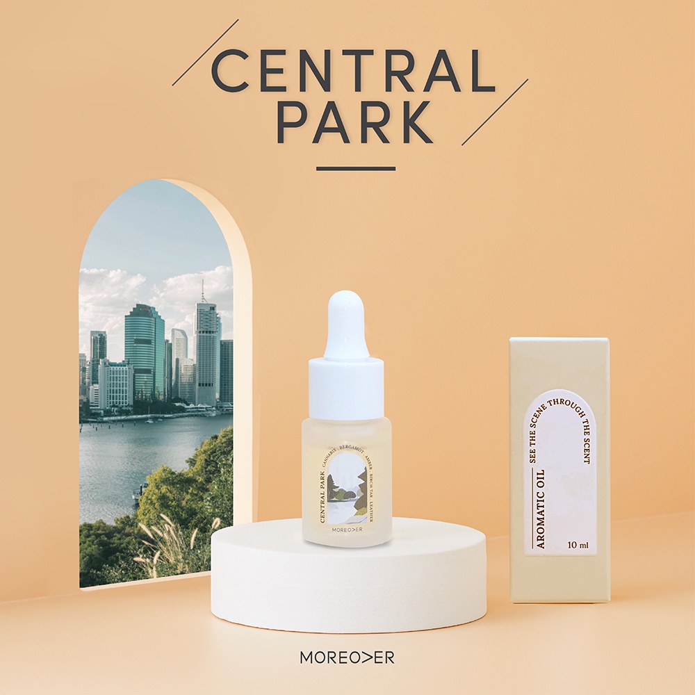 Central Park : Moreover Aromatic Oil 10ml ขวดหยดอโรม่า หยดตะเกียงหอมละเหย กระจายกลิ่น น้ำหอมสำหรับเครื่องพ่นไอน้ำอโรม่า