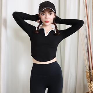 Wonkje long sleeve t-shirt sporty set - ชุดออกกำลังกาย