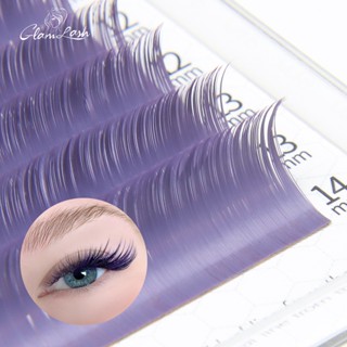 Glamlash Morandi color eyelash 0.07 มม. C/D 8-14 มม. คลาสสิก โมแรนดี้ สีเทา ส่วนบุคคล ขนตาปลอม ที่มีสีสัน ต่อขนตา