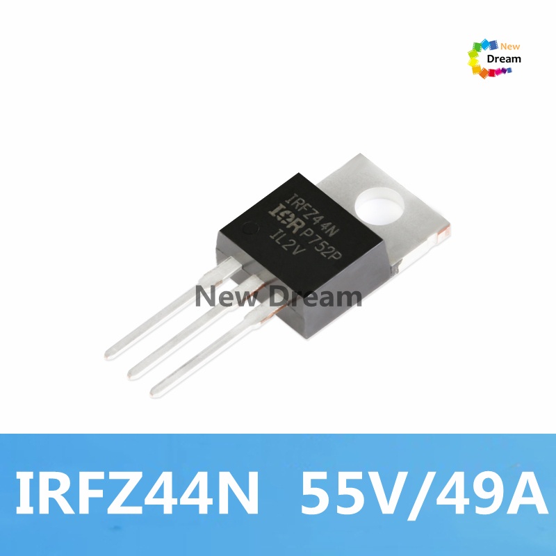 Dream 10pcs IRFZ44NPBF ใหม่ IRFZ44N 49A 55V power mosfet ทรานซิสเตอร์สําหรับเชื่อม IRFZ44 pxc11