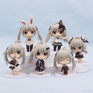 โมเดลฟิกเกอร์ Kasugano Sora Q Version ของเล่นสําหรับเด็ก ตกแต่งบ้าน รถยนต์ เก็บสะสม 6 ชิ้น