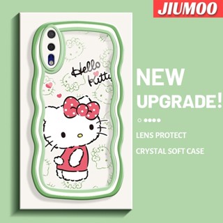 สําหรับ Huawei P20 P20 Pro เคสการ์ตูนน่ารัก Hello Kitty สีใหม่ ลายมาการอง ขอบคลื่น นิ่ม ใส กันกระแทก เคสโทรศัพท์