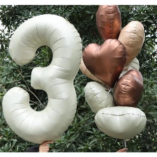 🇹🇭 200 103 ลูกโป่งฟอยล์ ลูกโป่งวันเกิด ปาตี้ ตัวเลข 32 นิ้ว / Foil Balloon Party Number 32 inch Minimal มินิมอล