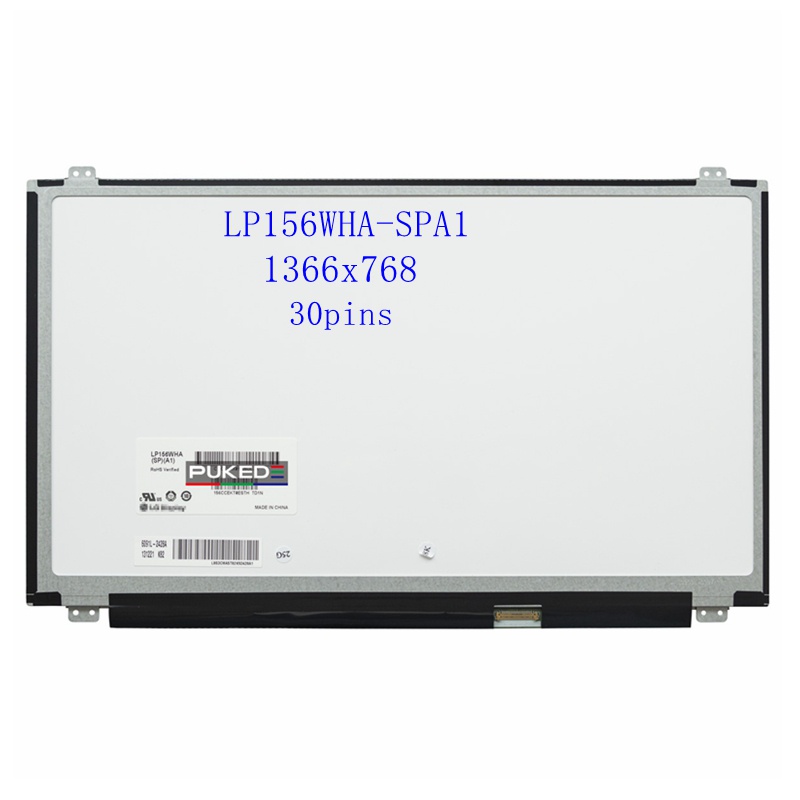 15.6 "แล็ปท็อปหน้าจอ lcd LP156WHA-SPA1 LP156WHA (SP) (A1) LP156WHA-SPA2 จอแสดงผล IPS เปลี่ยน HD1366x