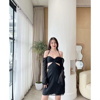 Chiffon Dress*ชุดเดรสผ้าชีฟองสุดปัง