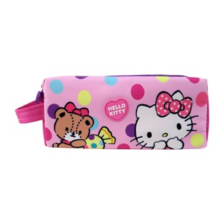 กระเป๋าดินสอ แต่งซิปคู่ ลาย Hello Kitty Bear