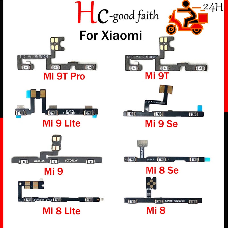ใหม่เปิดปริมาณด้านข้างปุ่ม Key Flex สําหรับ Xiaomi Mi 8 9 se Lite Mi 9T Pro อะไหล่