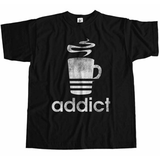 [COD] เสื้อยืดผ้าฝ้าย 100% พิมพ์ลาย Addict Co * fee Parody โอเวอร์ไซซ์ ของขวัญคริสต์มาส สําหรับผู้ชาย X