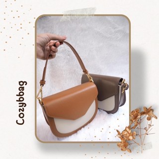cozybbag กระเป๋าหนังแท้ สะพายข้าง