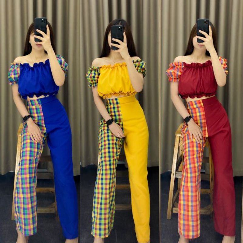 ชุดเช็ท2ชิ้น ลอยกระทง​ ย้อนยุคใส่งานปีใหม่​ งานเลี้ยง