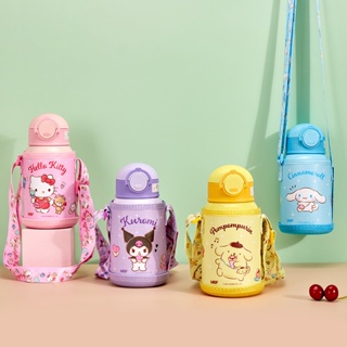 Best Sanrio แก้วน้ําสุญญากาศ มีฉนวนกันความร้อน ลายการ์ตูน KT สําหรับเด็กนักเรียนผู้ชาย และเด็กผู้หญิง