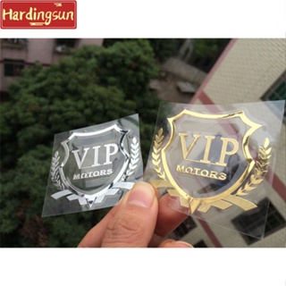 Hardingsun สติกเกอร์ฉลากอลูมิเนียม ลายโลโก้ VIP สําหรับติดตกแต่งหน้าต่างรถยนต์